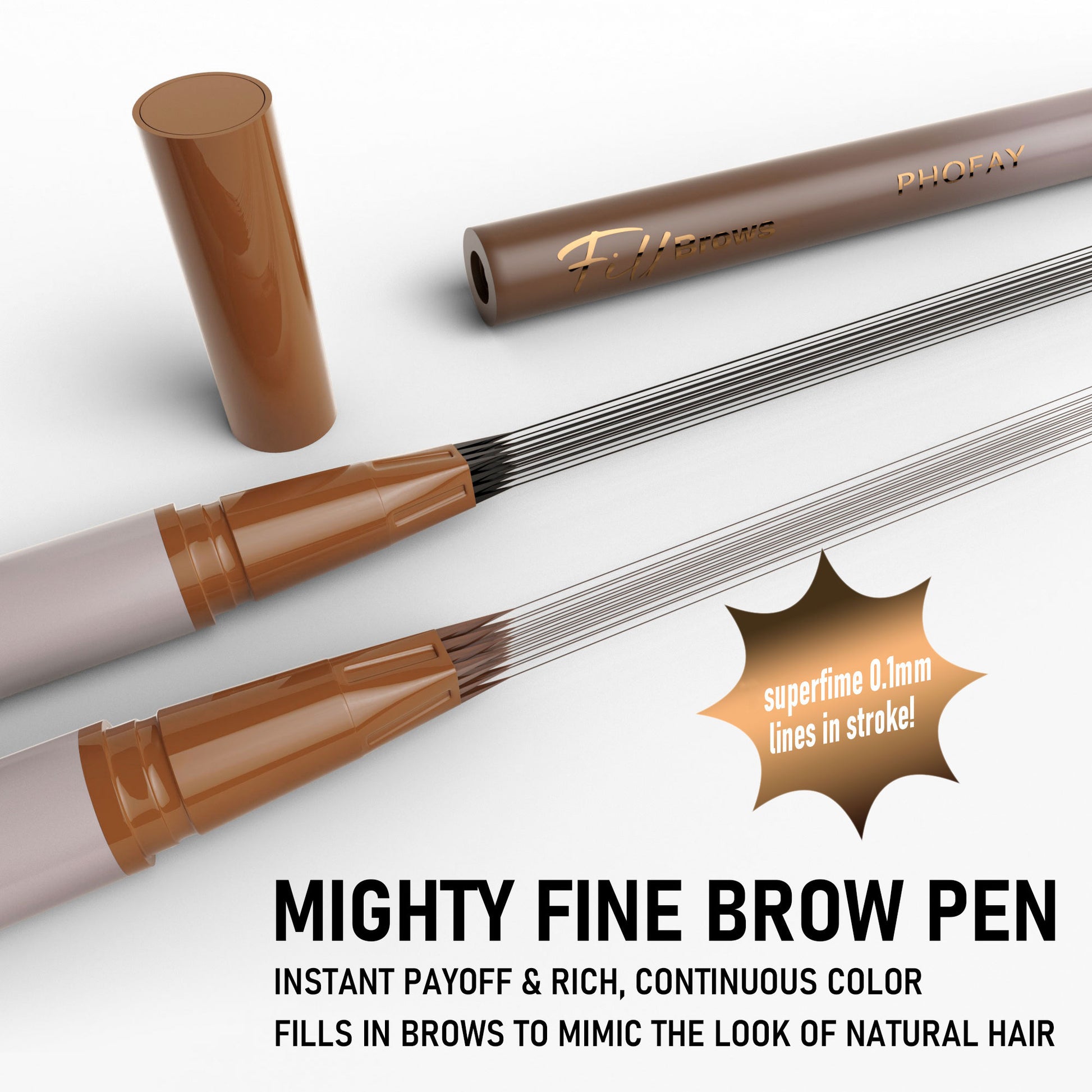 PHOFAY WATERPROOF WILD EYEBROW PENCIL - Online Beauty Cart