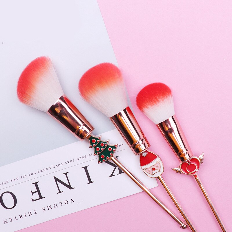 Christmas moose makeup brush set brush - Online Beauty Cart