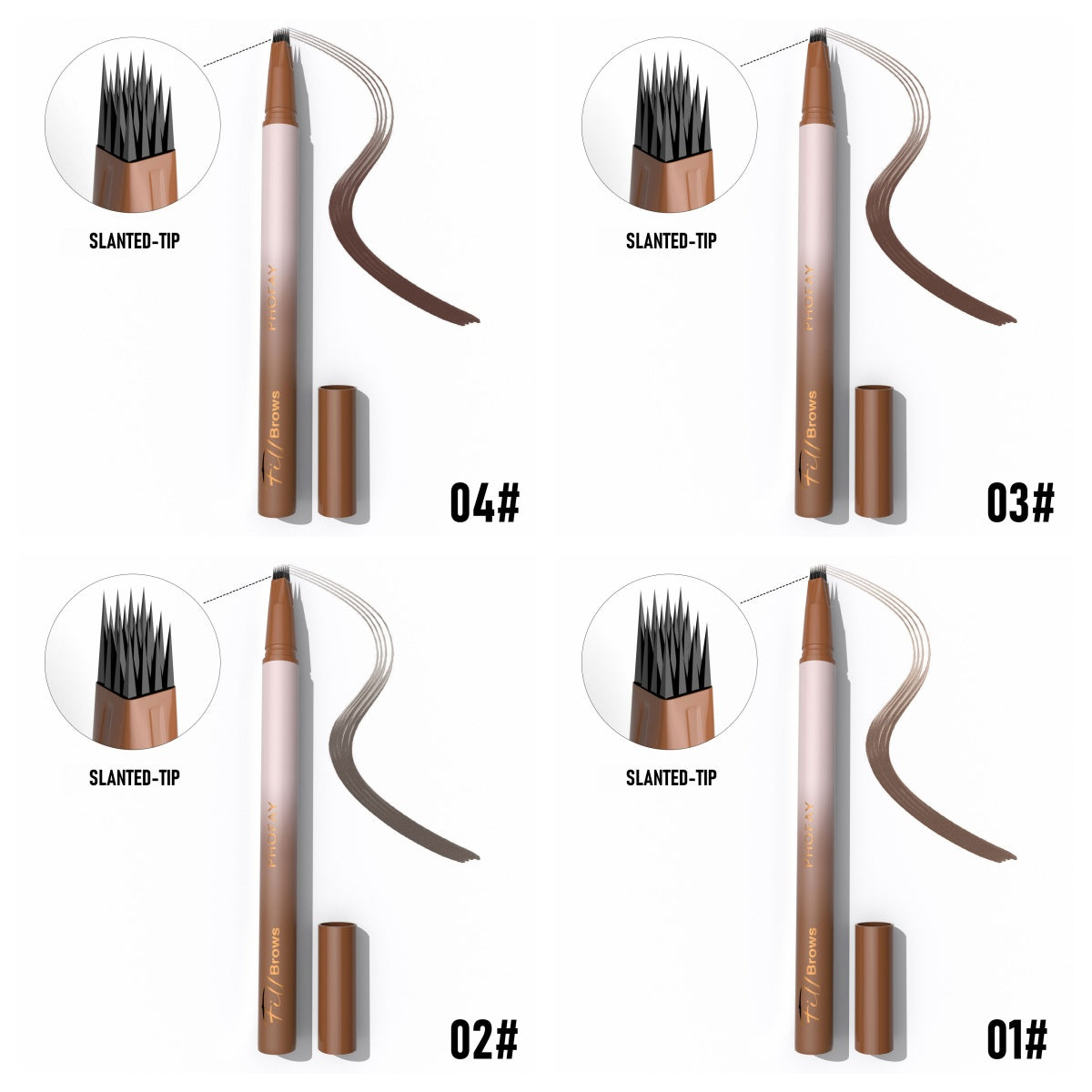 PHOFAY WATERPROOF WILD EYEBROW PENCIL - Online Beauty Cart