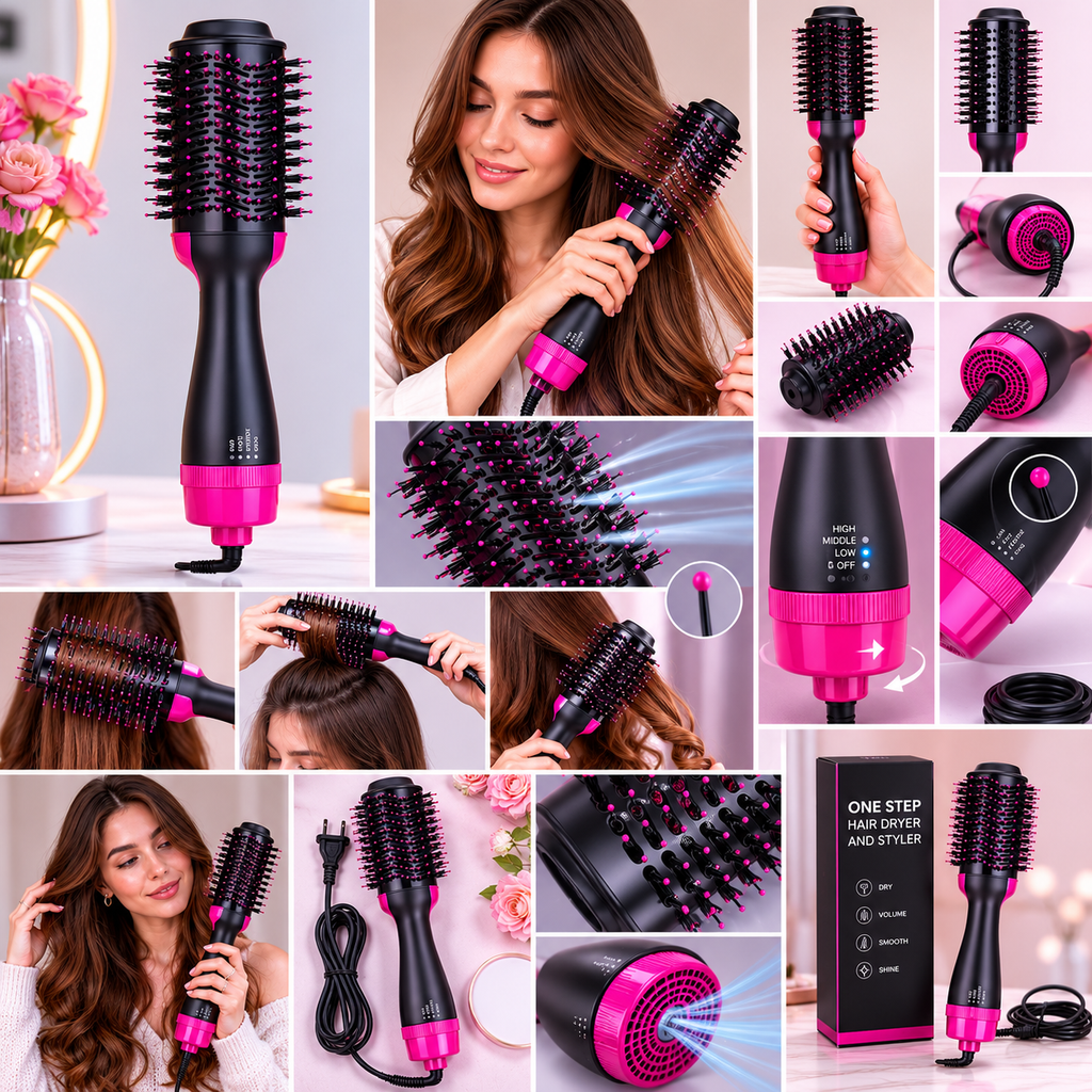 2-in-1 Blowout Hair Brush