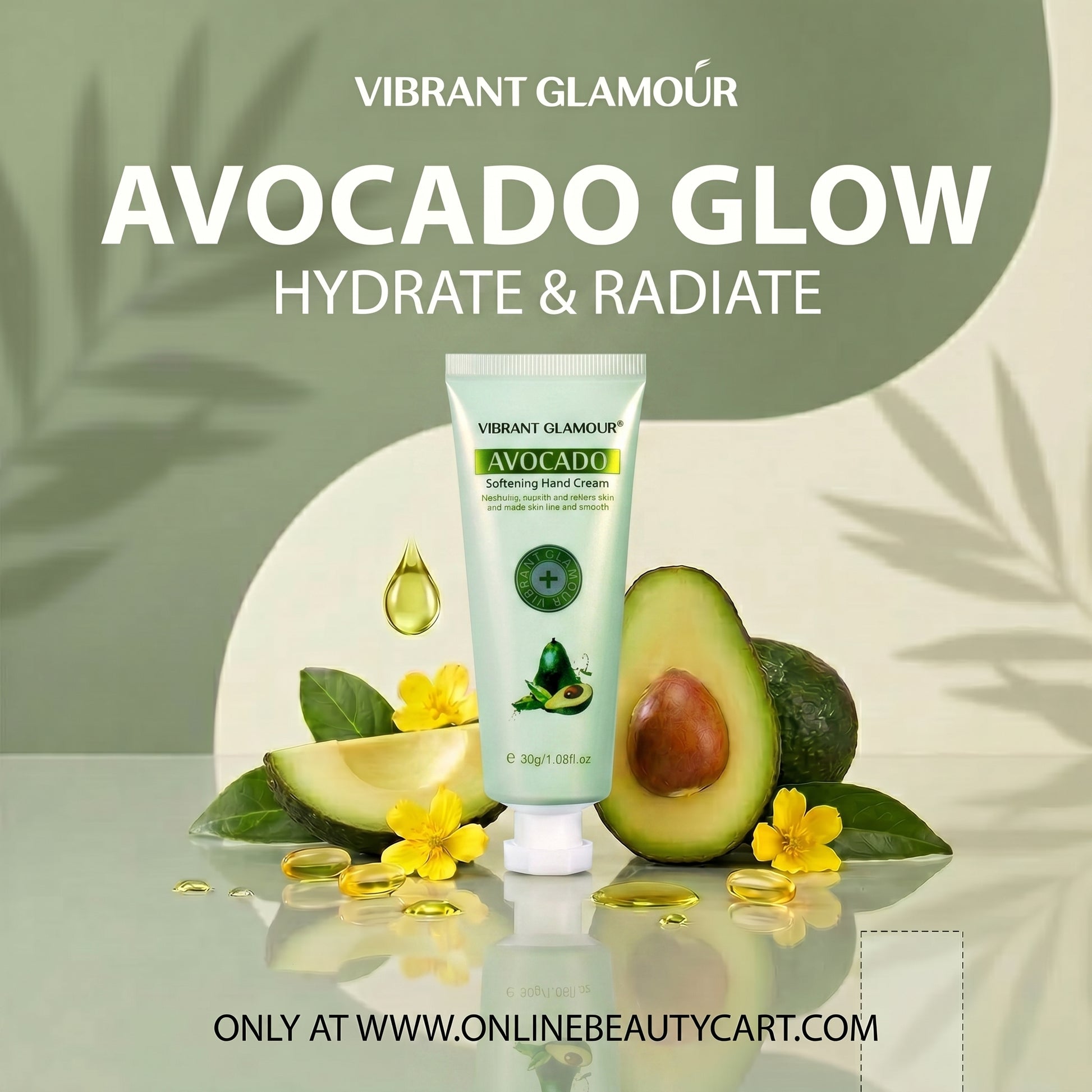 VIBRANT Avocado Hand Cream - Online Beauty Cart