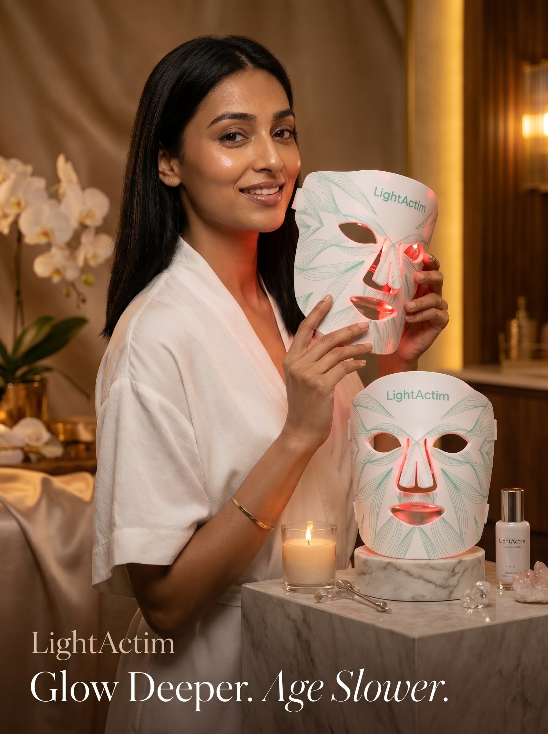 LED Light Actim Therapy Silicone Facial Mask - Online Beauty Cart
