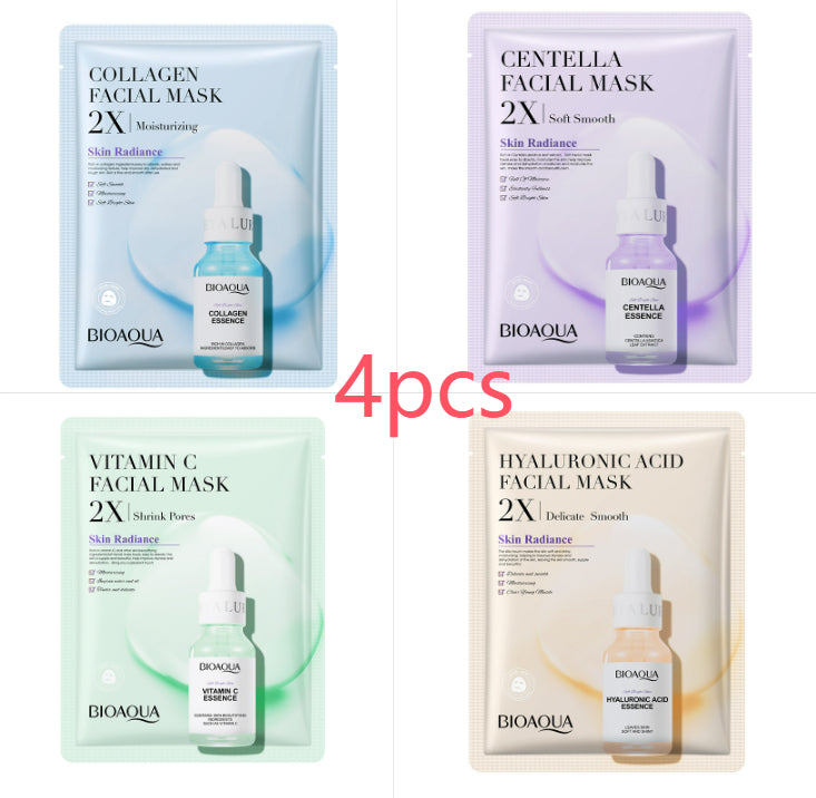 Collagen Face Mask Moisturizing Firming Face Sheet Mask Hyaluronic Acid Facial Masks Beauty Skin Care Gel Skin Care - Online Beauty Cart
