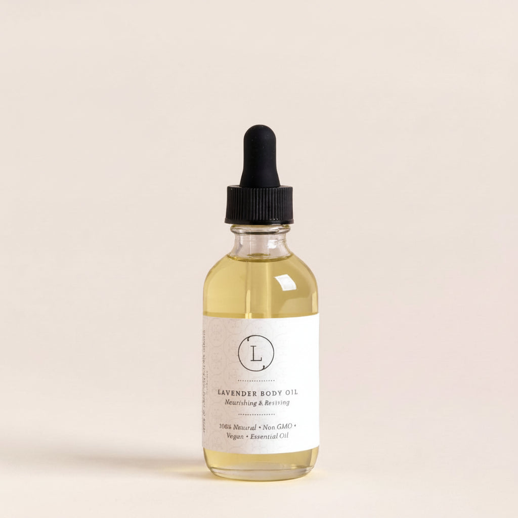 Lavender Body Oil, Natural Moisturizing Body Oil