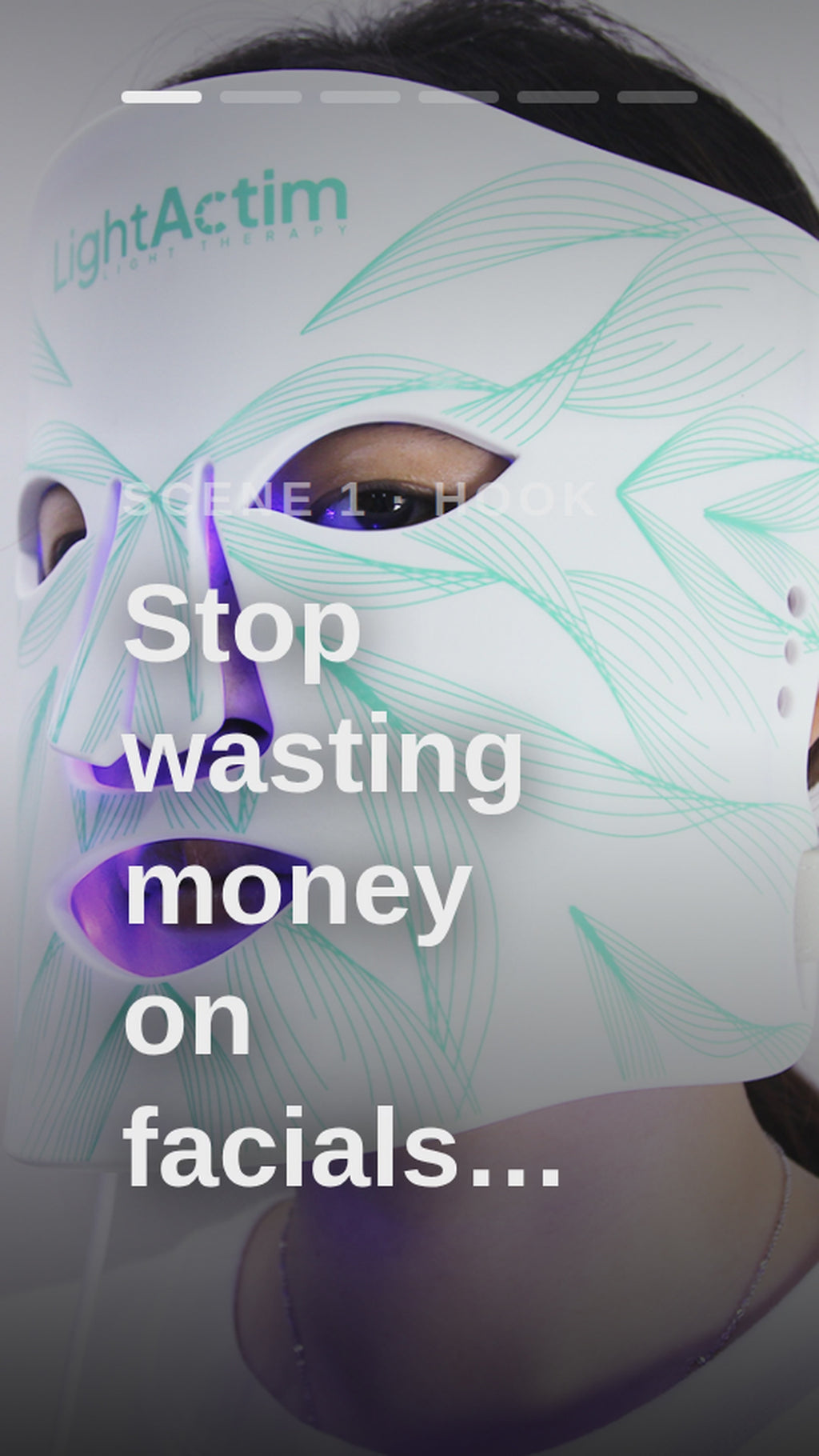 LED Light Therapy Silicone Facial Mask