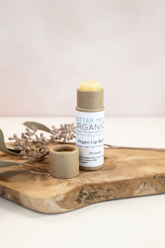 VEGAN Lip Balm / Organic Lip Balm / Compostable Paperboard Tube / Eco - Online Beauty Cart