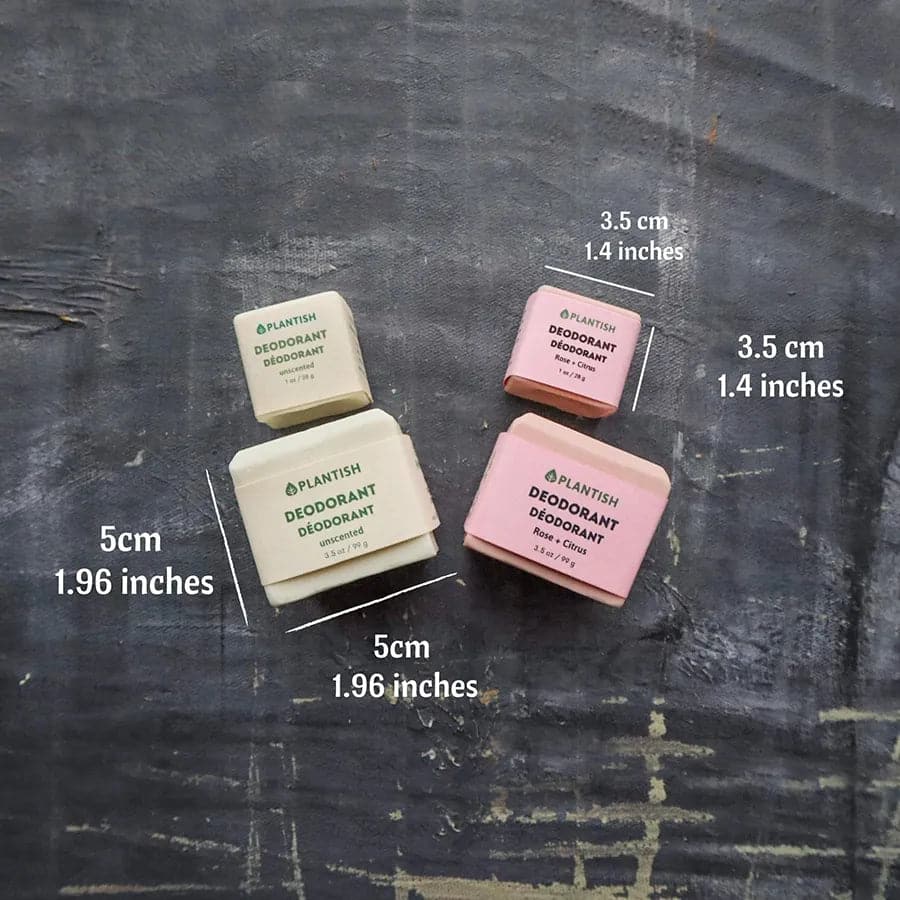 Zero Waste Deodorant Bar - Rose & Citrus - Online Beauty Cart